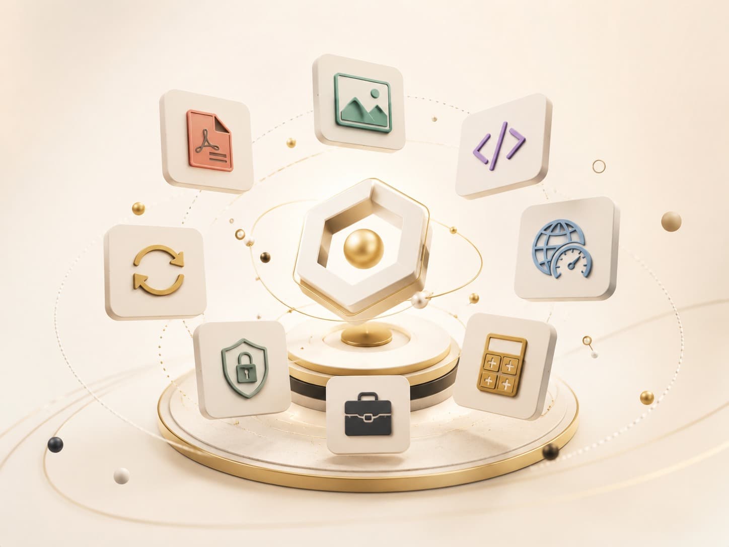 Visual preview of the tools dashboard